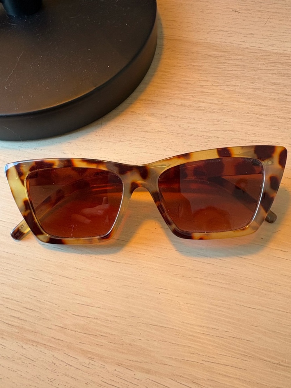 twik Tortoiseshell Cat-Eye Sunglasses with Brown Lenses